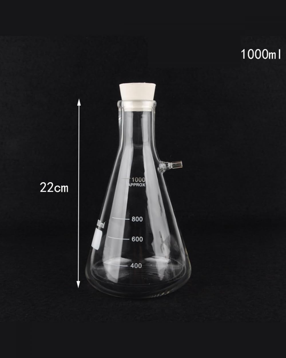 Kit D'entonnoir De Filtration D'appareil D'entonnoir De Buchner, Appareil sous Vide Utilisé pour Le Laboratoire Éducatif D'école De Fiole D'Erlenmeyer D'aspiration-1000ml