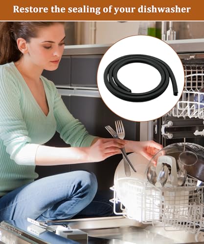Image of NEW WD08X10018 Dishwasher Door Seal Gasket Fits For GE Hotpoint Dishwashers GLD5500L00BB,WD8X10018 Dishwasher Tub Gasket Replacement Parts