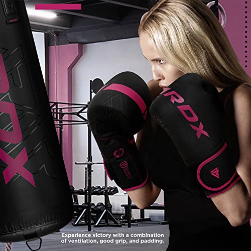 RDX Boxhandschuhe und Pratzen Set, Kampfsport Handpratzen, Muay Thai Boxpratzen Mitts, MMA Training Boxen Pads, Sparring Schlagpolster, Kickboxen Schlagkissen, Haken und Jab Boxpads (MEHRWEG)