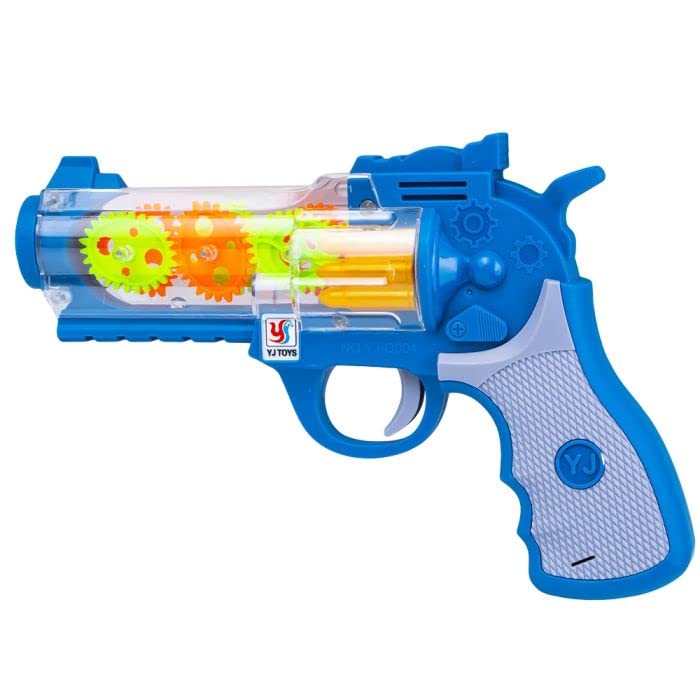 SGT-Musical and 3D Lights Kids Multicolor Transparent Toy Gears Concept Toys for 2 to 5 Year Kids (T-PISTOL)