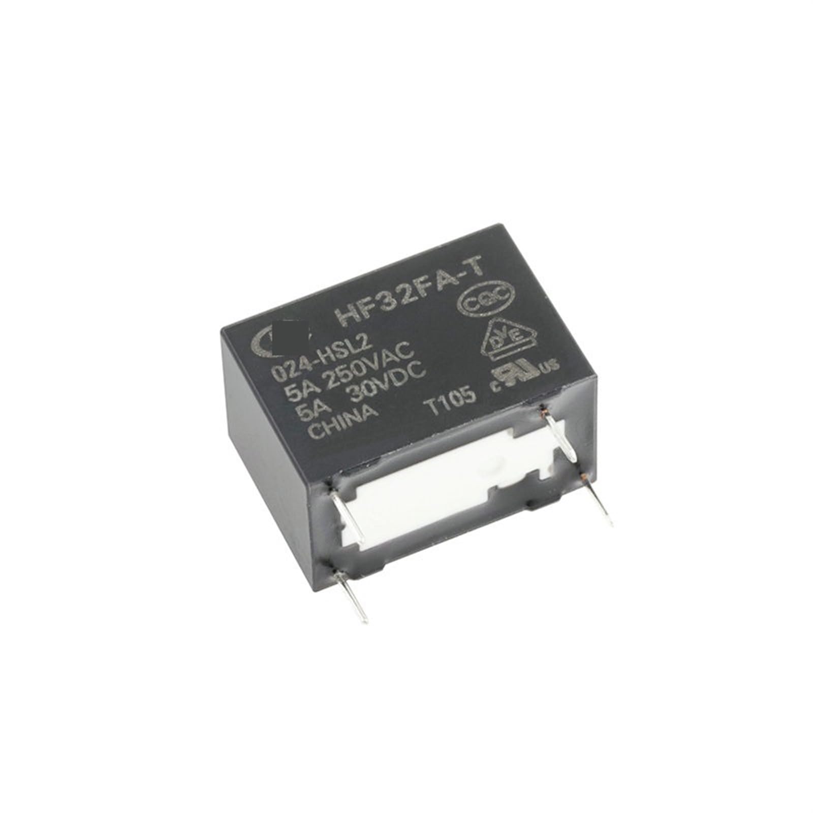 Relé HF32FA-T-005-HSL1 ideal para proyectos de domótica y control de 5V 8