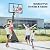 Yohood Basketball Hoop Outdoor Portable, 10ft Quickly Adjustable Basketball Goal System with 44 Inch PC Backboard & Wheels for Court/Backyard/Driveway