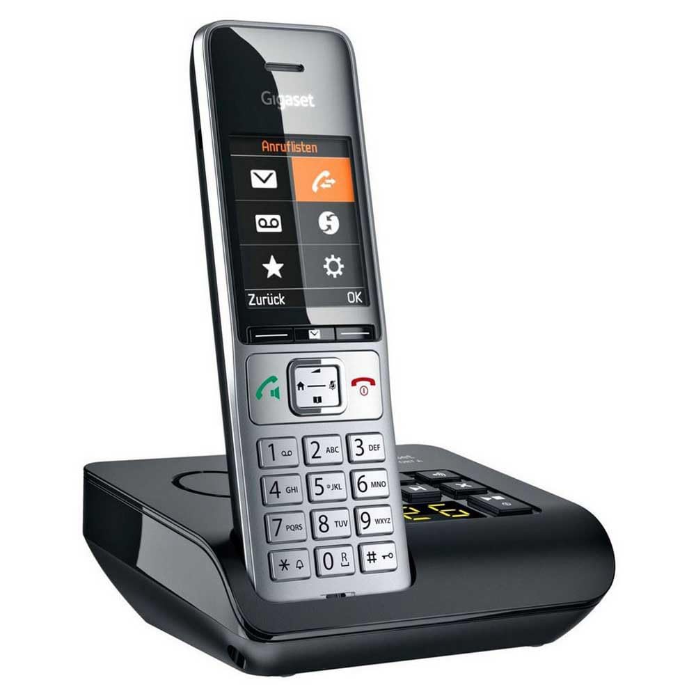 Gigaset Comfort 500A DECT, Gap Schnurloses Telefon analog Babyphone, Freisprechen, für Hörgeräte kompatibel, Headsetans