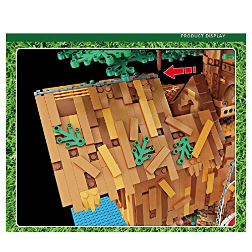 TRUU Bausteine Architektur Modell, Street View - 3958 Teile Baumhaus mit Licht, Modular Haus Bausteine Kompatibel mit… – Bild 4