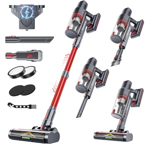 XenonLab Cordless Vacuum Cleaner for Home, 6In1 Multifunctional Up to 50 Mins Runtime Rechargeable Vacuum Cleaner Stick Vacuum-1