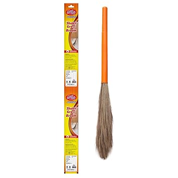 Chakaachak Shakti Grass Broom | Meghalaya Grass Jhadu for Home Cleaning | Long Lasting & Durable Zadu | Fine Dust Remover for Floor & Ceiling | Plastic Handle | Lightweight & Eco-Friendly - image, photos