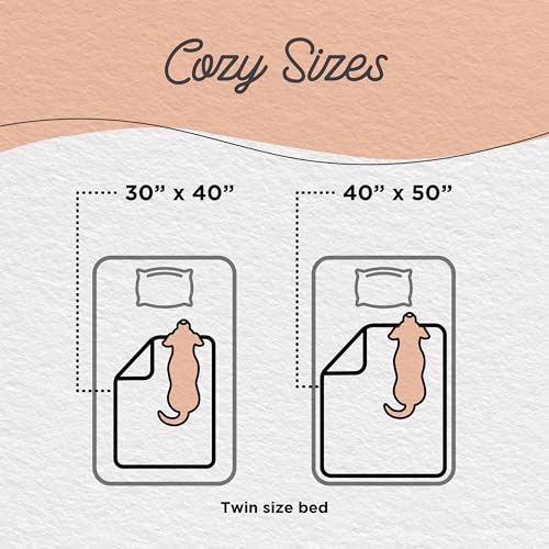 Best Friends by Sheri Shag - Beruhigende Kuscheldecke für Haustiere - mit Kunstfell - Taupe - S 76 x 102 cm