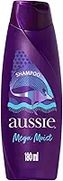 Aussie Mega Moist Óleo de Jojoba e Alga Marinha Australiana Shampoo 180 ml