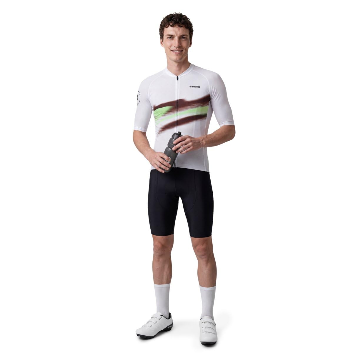 SIROKO Maillot de Manga Corta Ultraligero Ciclismo M3 NRC White Blanco