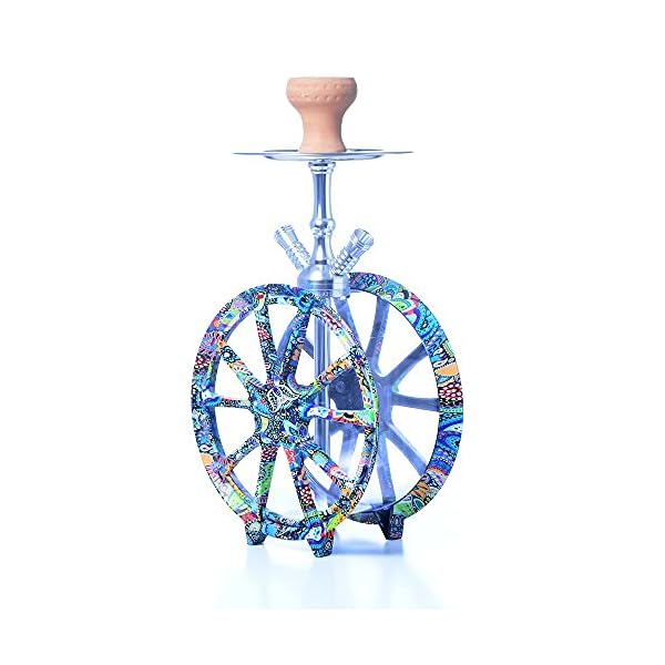 JXYJHBL Shisha Shisha Kit mit stabilem Wassertank Silikon Shisha Schlauch Ton Shisha Schüssel für besseres Narguile… – Bild 4