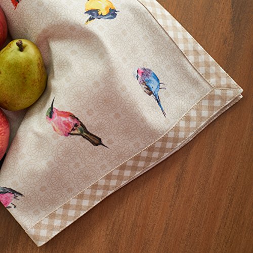 Maison d' Hermine Cloth Napkins Set of 4 100% Cotton Everyday Reusable Square Napkins Cloth Washable Dinner Party Wedding Restaurant Gifts for Mothers Day (Birdies On Wire - Image 4