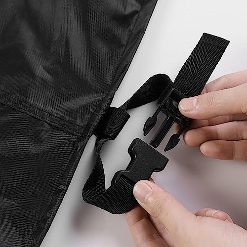 Housse de canapé d'angle d'extérieur imperméable 420D noir
