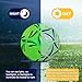 KUWUNG Leuchtender Fussball, Größe 5 Wasserbeständig LED Fussball, Leuchtfussball für Fußballtraining Nachtspiele, Leder Football für Drinnen und Draußen