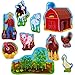 Old MacDonald Felt Figures for Flannelboard- Bilingual Rhymes Felt Set