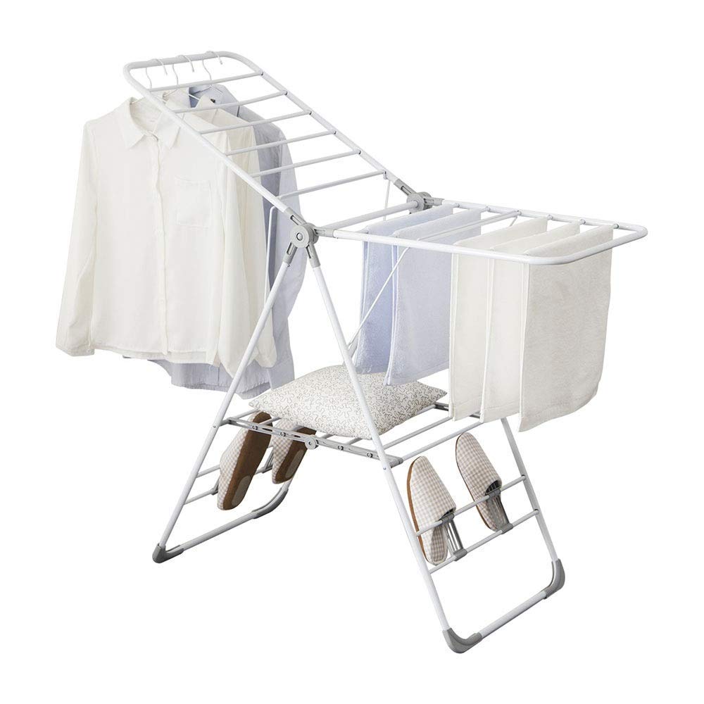 Étendoir Séchoir au Sol Pliant Vêtements Intérieur et Extérieur Balcon Simple Cool Cintre Serviette Chambre Haute Ambition de la Maison