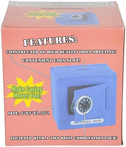 Rhode Island Novelty 6" Frontier Combination Safe Bank