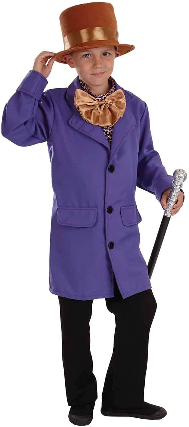 fun shack Chocolate Factory Owner Costume Kids, Chocolate Factory Worker Costume, Boys Halloween Costumes, Medium