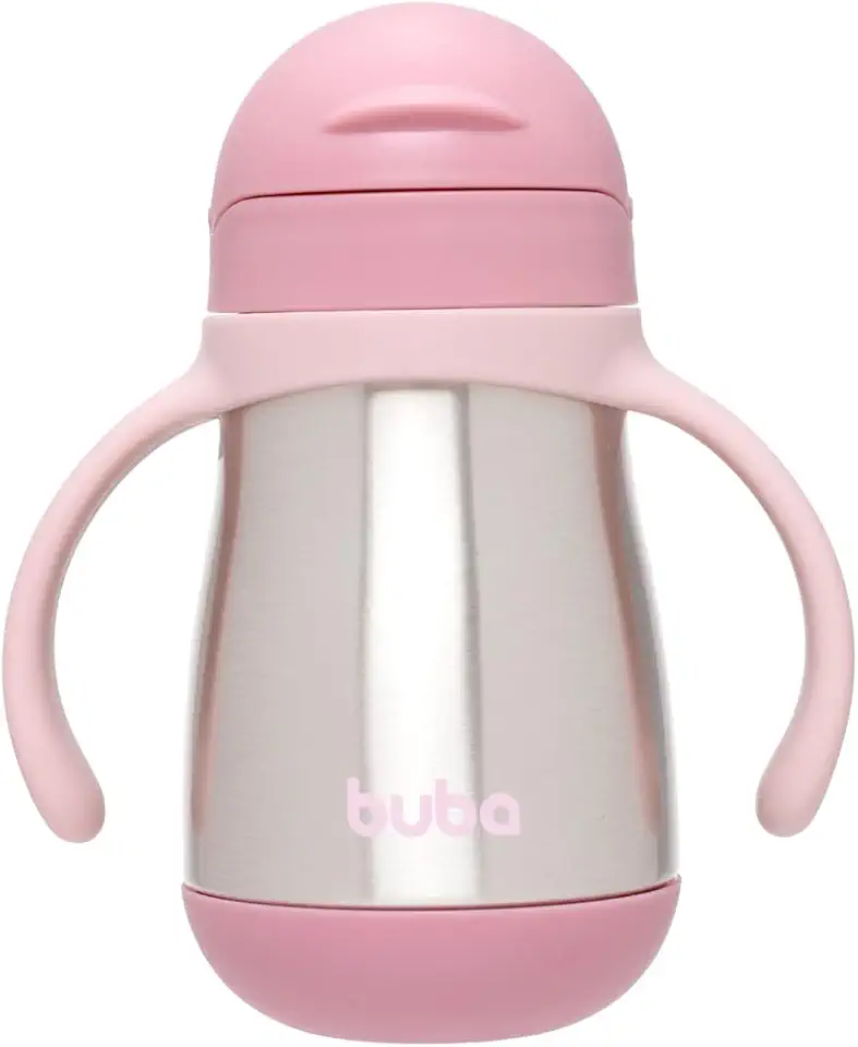 Copo Térmico Parede Dupla Com Alça Rosa