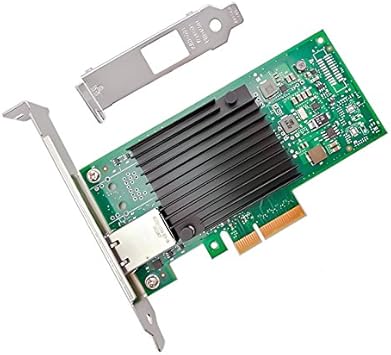 PCI-E PCI Express X4 10Gb Network Interface Card with Intel Chipset X550-T1 Ethernet Single RJ45 Port Server LAN Adapter NIC