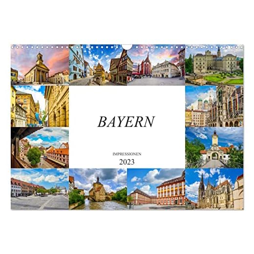 Bayern Impressionen (Wandkalender 2023 DIN A3 quer), Calvendo Monatskalender