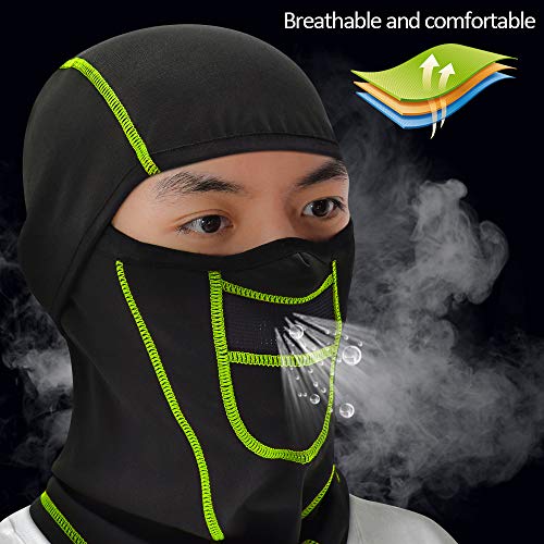 Liner Cap, Andoer Máscara facial para ciclismo balaclava à prova de vento Aquecedor de pescoço para