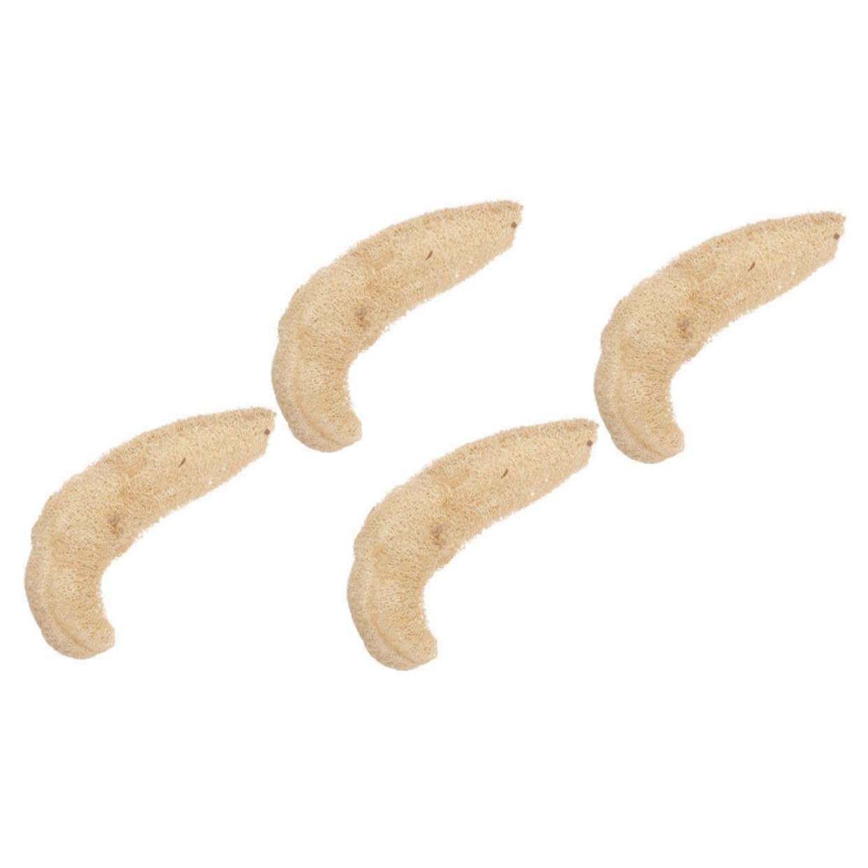 Esponja de Lufa Natural para Limpieza de Cocina 4 Piezas Beige