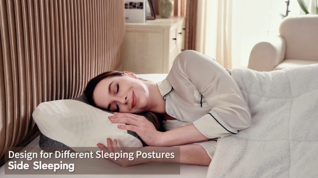 Cervical Neck Pillows with Memory Foam - Neck Pillows for Pain Relief Contour Memory Foam Pillows Ergonomic Neck Support - Adjustable Orthopedic Bed Pillows with Breathable Pillowcase for Sleeping