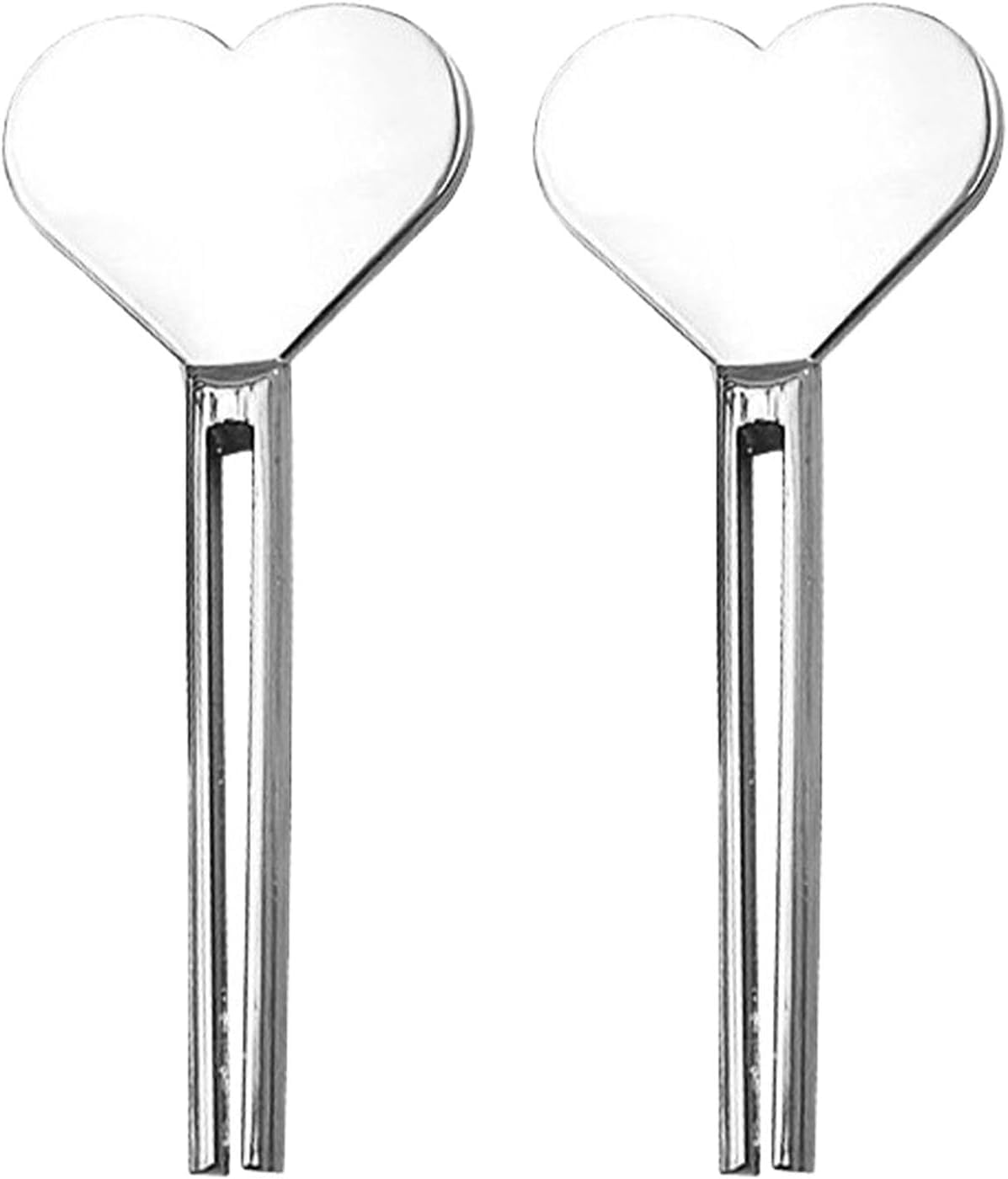LNYMZD 2 x Silver Toothpaste Tube Keys, Metal Tube Squeezer for Toothpaste Creams, Colours, Cosmetics and Hair