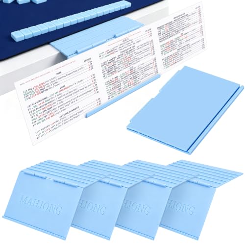 Teyva Daily 4 Pack Mahjong Card Holder for Table Foldable,
