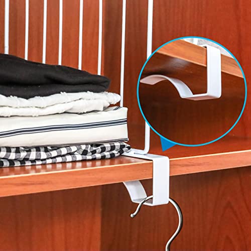 Btsd-Home 8 Pack Shelf Dividers For Organization And Storage Metal Closet Dividers For Wooden Shelves In Cabinet Kitchen Bedroom And Office (Strip Grille) #TOP2