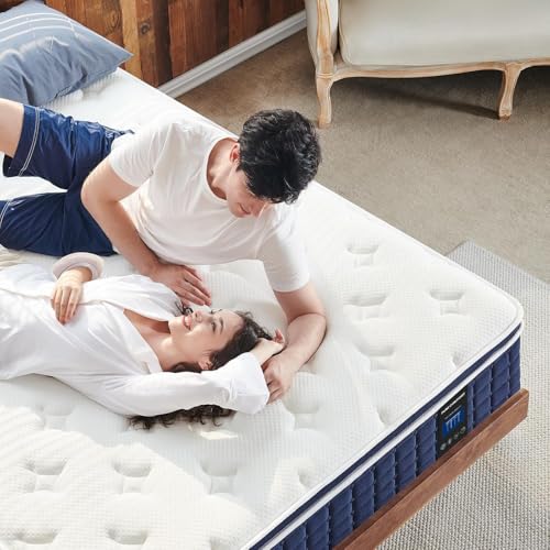 Image of Coolvie Twin XL Mattress 12 Inch, Medium Firm XL Twin Mattress in a Box | Hybrid Individual Pocket Springs with Memory Foam, Cooler Sleep with Pressure Relief and Support, Motion Isolation