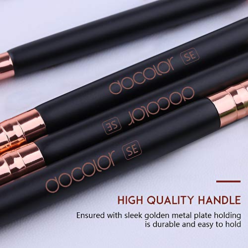 Double Sided Makeup Brushes, Docolor 6Pcs Double Ended Eyeshadow Brush Set Professional Eye Makeup Brushes Set Foundation Eyeshadow Blending Eyebrow Travel Make Up Brushes Kits #TOP4