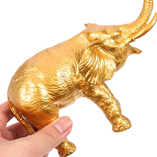 Toyvian 2 peças de animais de plástico reutilizáveis animais pequenos animais de ouro artesanato ani