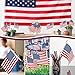 12 Pcs Small American Flags on Stick, 6x4 In 4th of July Decorations, Mini Patriotic USA Flag, Fourth of July Decorations, Hand Held July 4th Flag for Veterans Day Decorations Gifts Favors Accessories