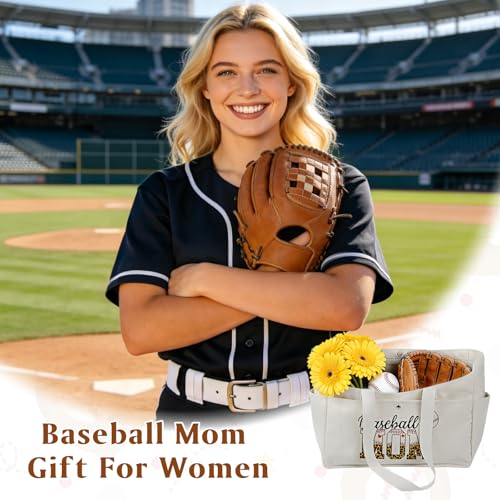 Bolso Tote Baseball Mom XL para Día de Juego miniatura 6