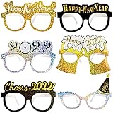 12 Pack Happy New Year Eyeglasses Fancy New Year Party Glasses Celebration Party Favor for 2022 New...
