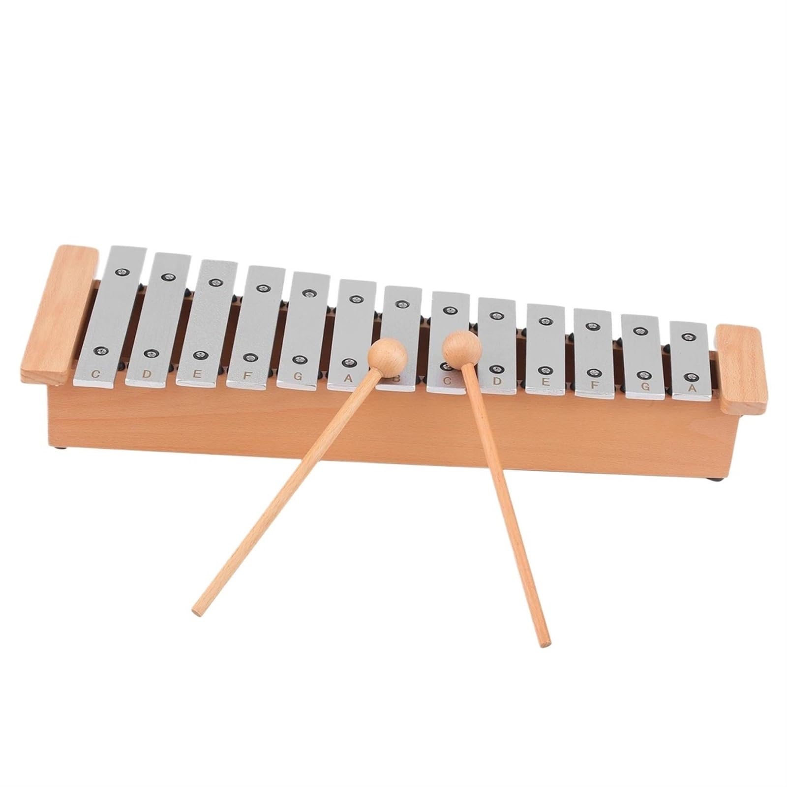 Instrumento Xilófono Xilófono De Piano Portátil De Aluminio Glockenspiel De 13 Notas Con Palos De Madera Instrumento De Percusión