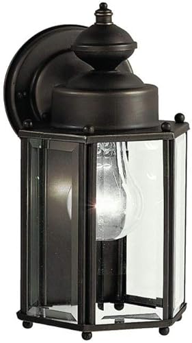 Miniatura 1 de Kichler 9618OZ Patio Wall Sconce Lantern Outdoor Lighting, Bronze 1-Light (6" W x 11" H) 100 Watts