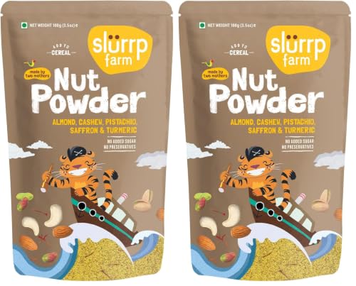Image of Slurrp Farm NO Added Sugar 100% Natural Nut Powder, 100 G (Pack of 2)