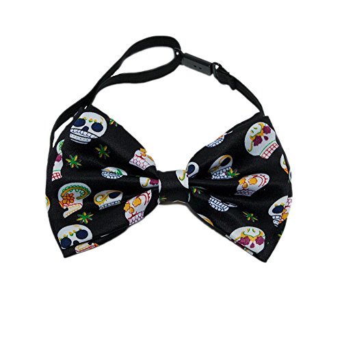 Century Novelty Day of The Dead Bow Tie Multicolored
