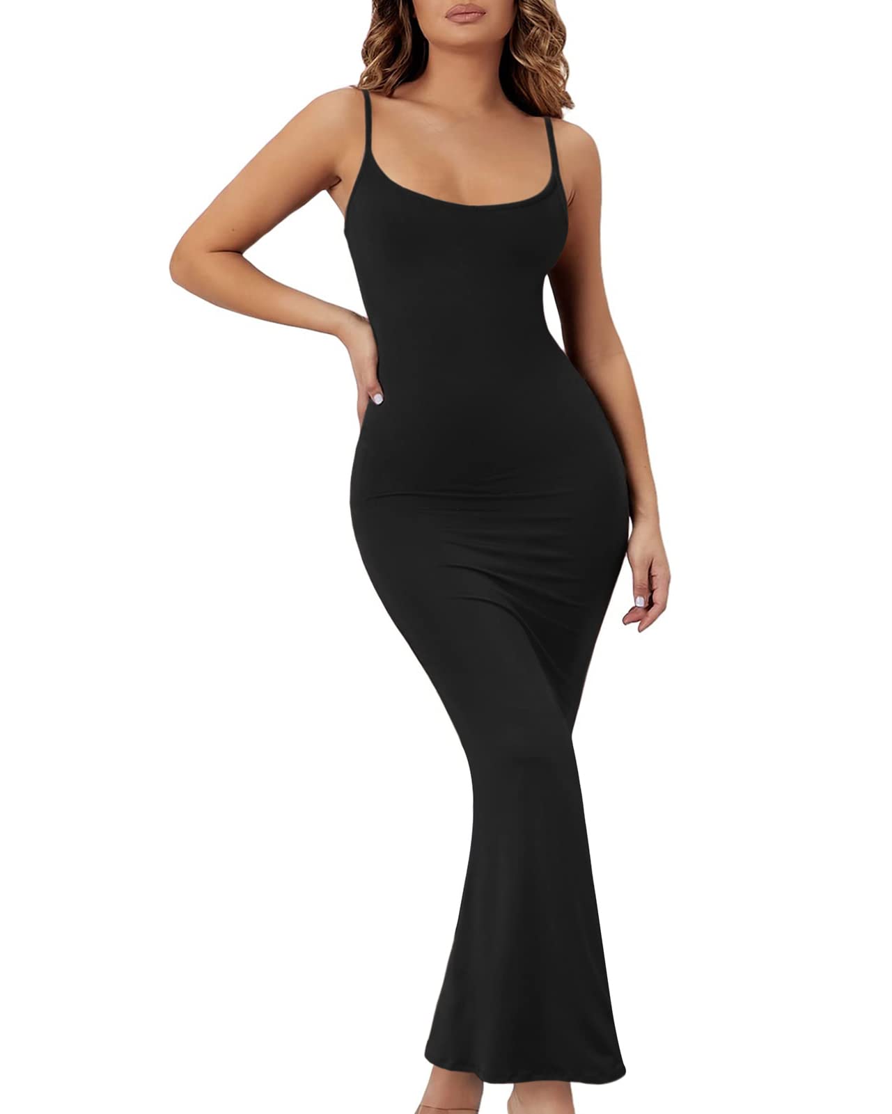 Sleeveless Midi Dress Summer New Women Spaghetti Strap Sexy Bodycon Ladies Elegant Evening Party Female Prom Robe Vestidos main image 0