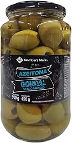 Azeitona Verde Premium Gordal Sem Caroço Vidro 450g