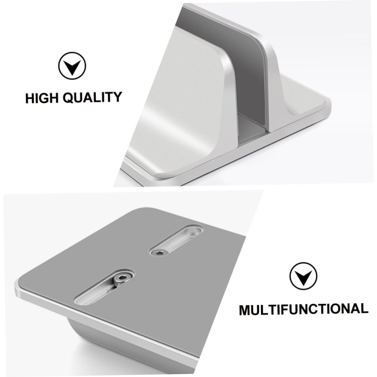 NUOBESTY Soporte Vertical De Aluminio para Portátil Base Estable para Ordenador para Oficina y Estudio Práctico y Duradero