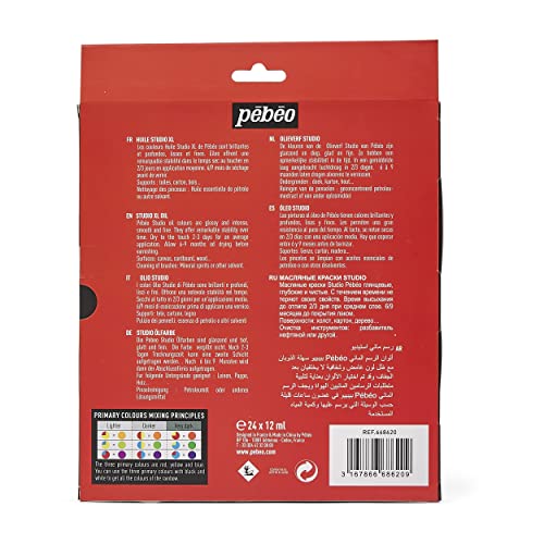 PEBEO Olio fine XL, Nuovo Set di 24 Colori, 24