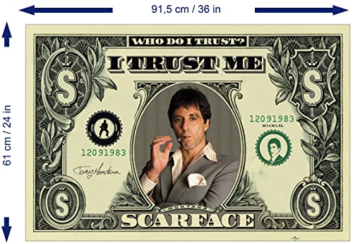 1art1 Scarface Stampa e Cornice (Plastica)