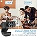 immagine 6vcloo Webcam 1080P Full HD con Microfono - PC Portatile Desktop USB 2.0 Videocamera per Videochiamate, Studio, Conferenza, Registrazione, Gioca a Giochi e Lavoro a casa