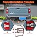 Lcojicep Car Tail Light Cover Trim Compatible with Ford Maverick 2022-2025 Rear Taillight Lamp Frame Cover Rear Headlight Frame Protection Cover Exterior Decoration Accessories (Matt Black)
