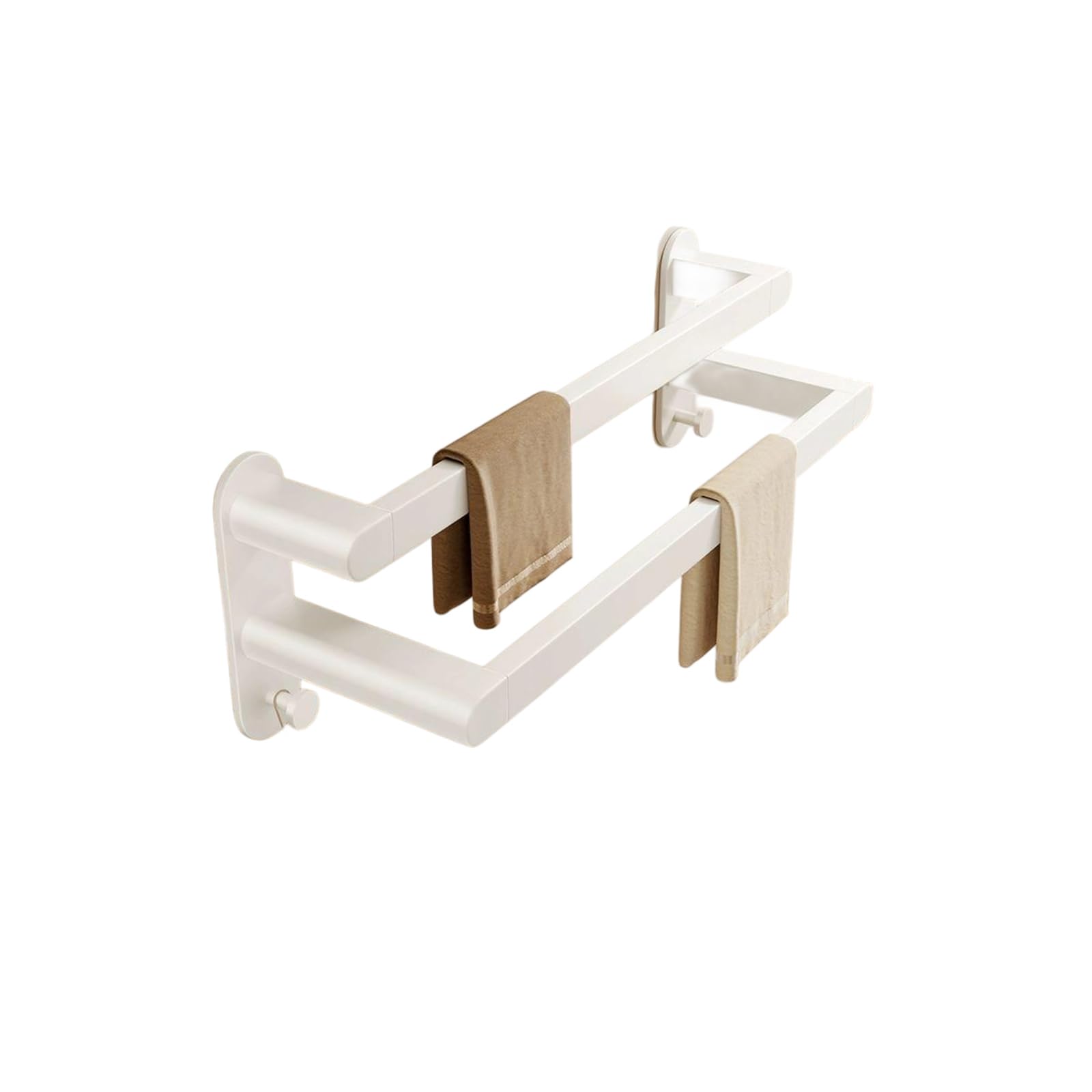 Porte serviette mural couche unique étagère serviette blanche 40cm pour cuisine et hôtel