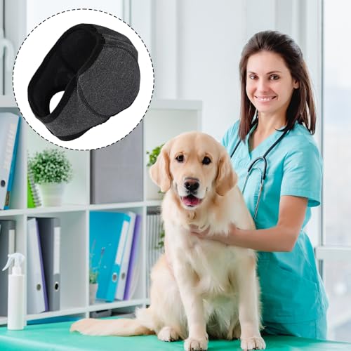 Beruhigender Hunde-Kapuzenpullover Ohrumhüllung, bequeme leise Ohrenabdeckung Muffen Stöpsel wasserdicht & verstellbar Hundekopfumhüllung Haube für Lärmschutz Feuerwerk Fellpflege Baden Angst Gewitter