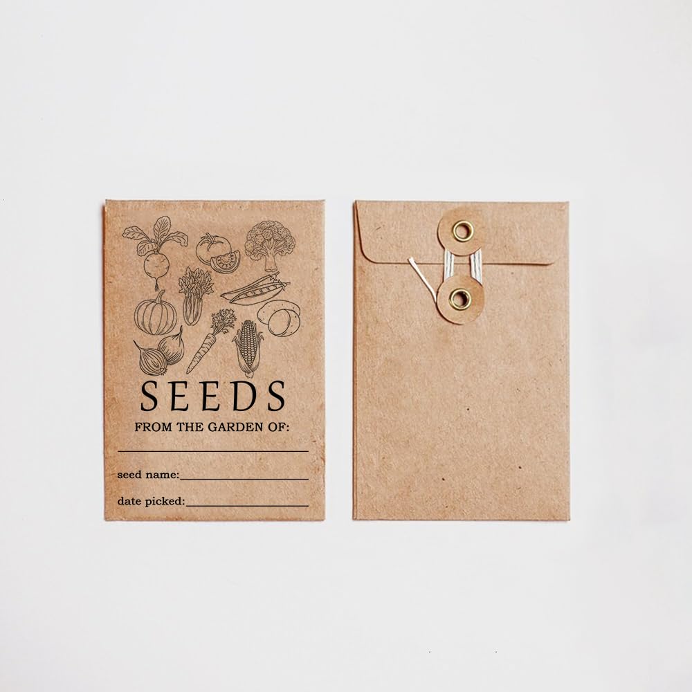 Seed Envelopes Flower Vegetable Fruit Seeds Envelope, Small Seed Saving Packages Envelopes, Garden Seed Storage Envelopes, Birthday Party Favors for Women, Baby Shower Mothers Day Christmas Gifts